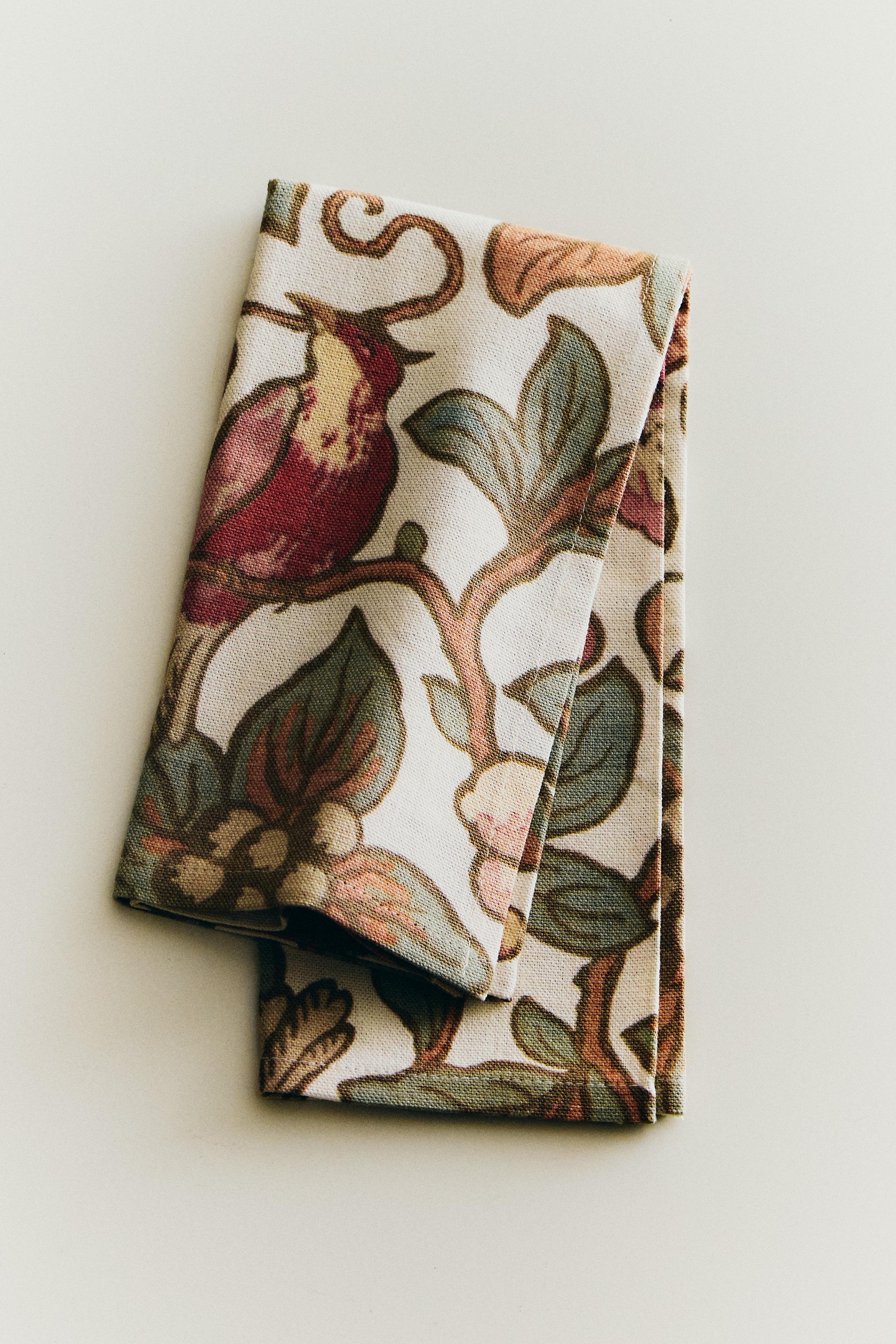 FLORAL AND BIRD NAPKINS (PACK OF 2) | KATHARINE POLE